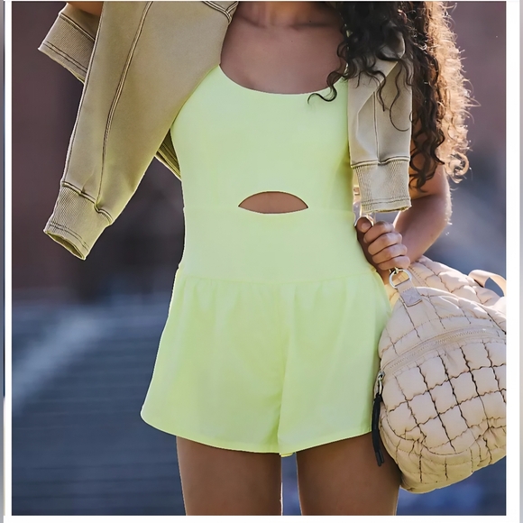 NWT FP Movement Righteous Runsie~Sour Citrus - Picture 2 of 6